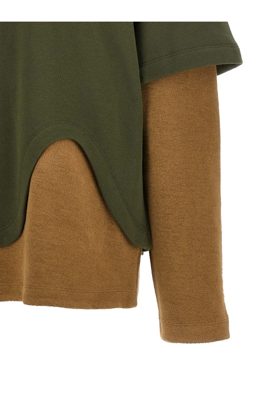 Trompe l'oeil sweatshirt  Green