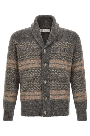 'Nordic Jacquard' cardigan  Gray
