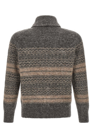 'Nordic Jacquard' cardigan  Gray