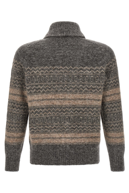 'Nordic Jacquard' cardigan  Gray