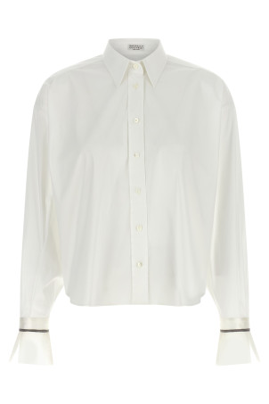 'Shiny Cuffs' shirt  White