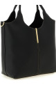 Small metal plate shopping bag Black