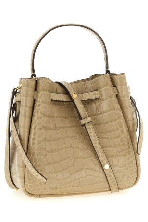 'Romy' small bucket bag Beige