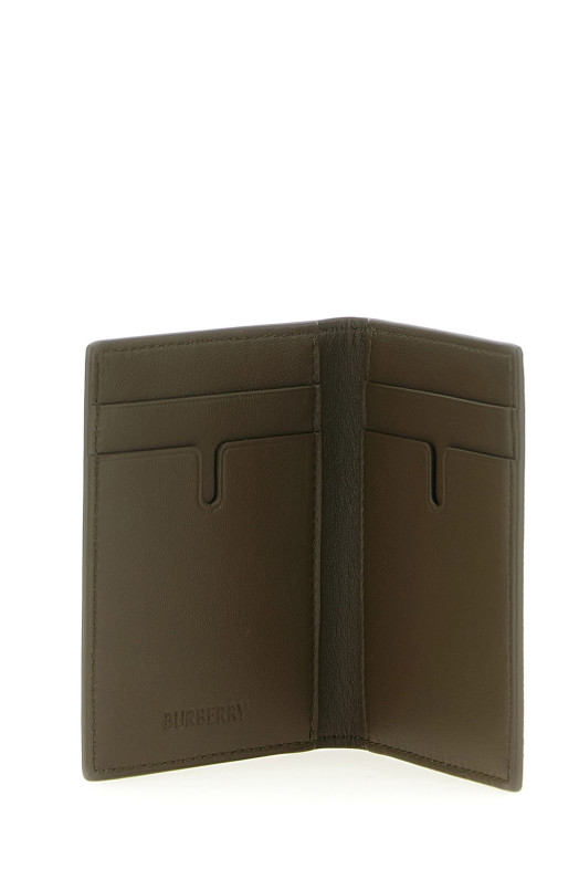 Check card holder Beige