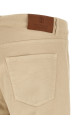 Coat of arms embroidery jeans Beige