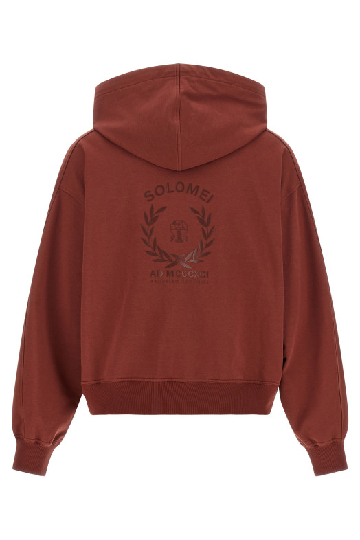 'Solomei AD MCCCXCI' hoodie Bordeaux