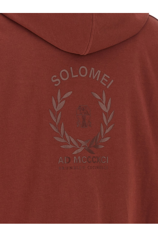 'Solomei AD MCCCXCI' hoodie Bordeaux