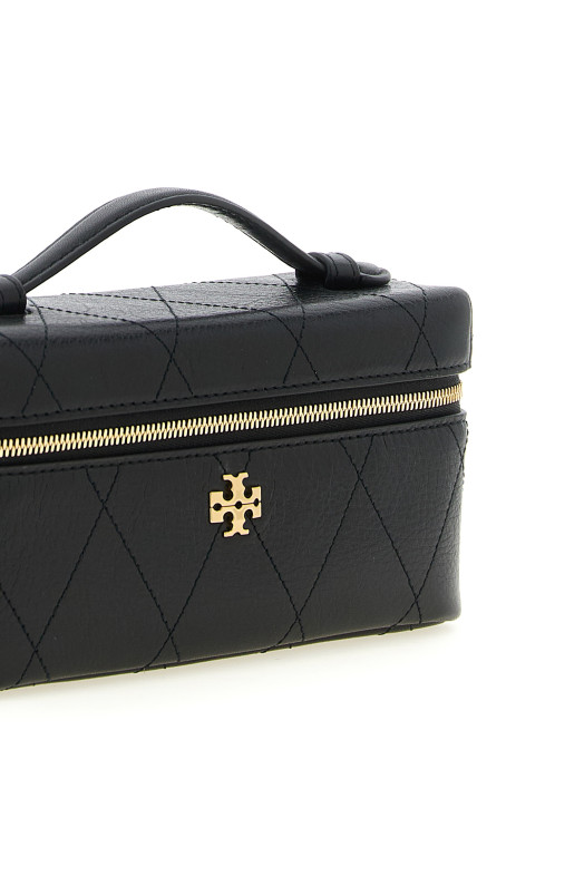 'Charlie' vanity case crossbody bag Black
