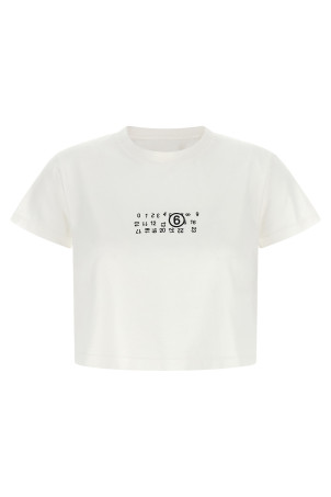 'Numeric Signature MM6' upside down T-shirt White