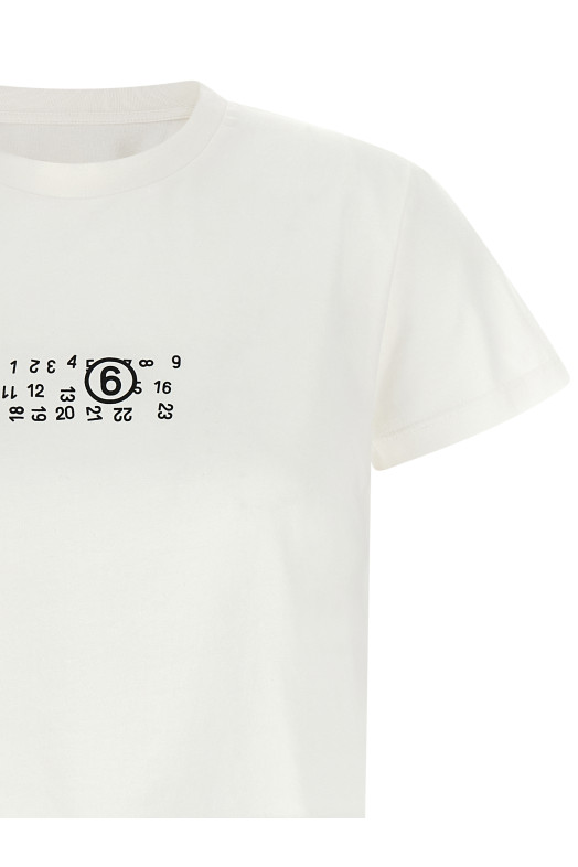 'Numeric Signature MM6' upside down T-shirt White