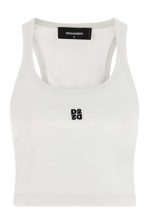 'D2 Upside Down' tank top  White