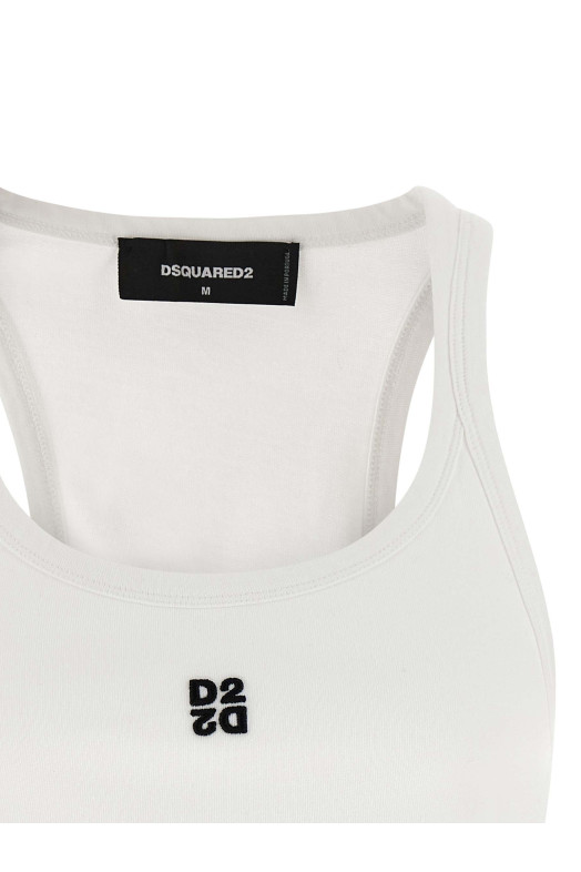 'D2 Upside Down' tank top  White