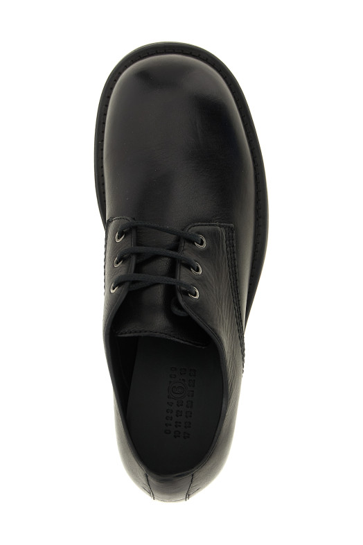 'Biker' lace up shoes Black