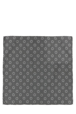 Silk clutch bag Gray