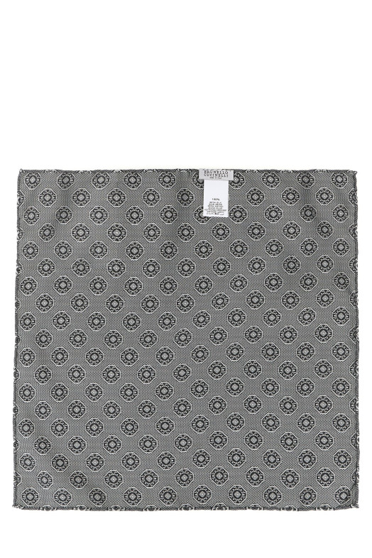 Silk clutch bag Gray