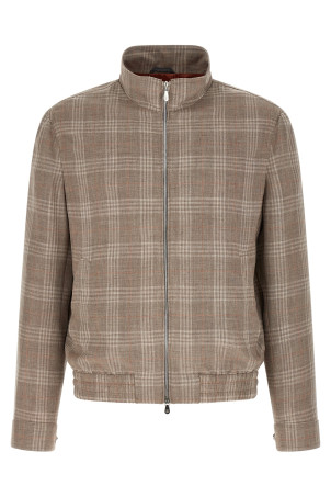 Tartan jacket Brown