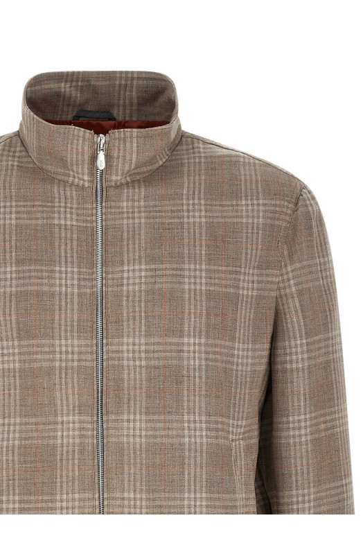Tartan jacket Brown