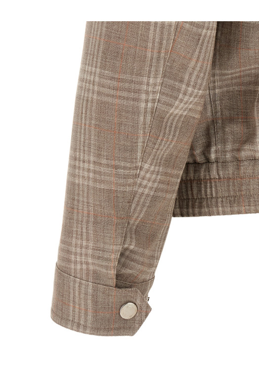 Tartan jacket Brown