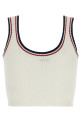 Crop top - 'Active' line White