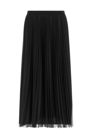 Tulle pleated skirt Blue