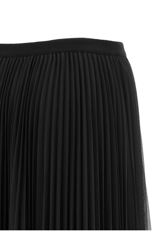 Tulle pleated skirt Blue