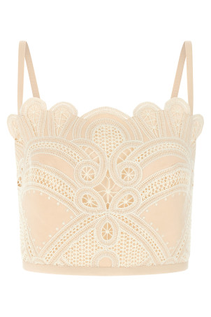 Macramé bralette White