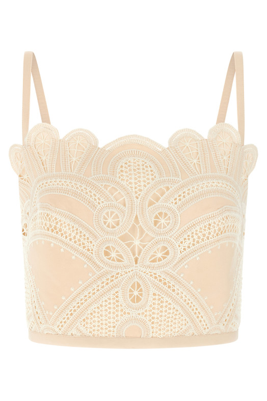Macramé bralette White