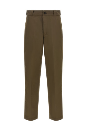 Logo tailored trousers Brown
