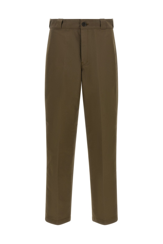Logo tailored trousers Brown