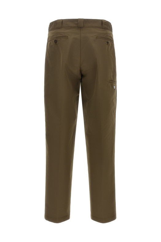 Logo tailored trousers Brown