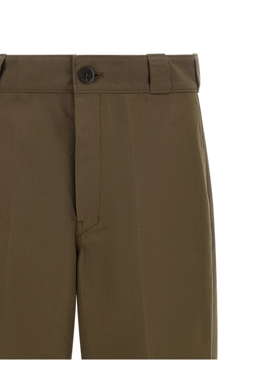 Logo tailored trousers Brown
