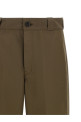Logo tailored trousers Brown