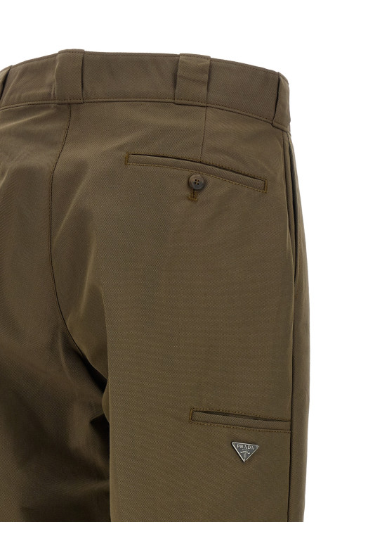 Logo tailored trousers Brown
