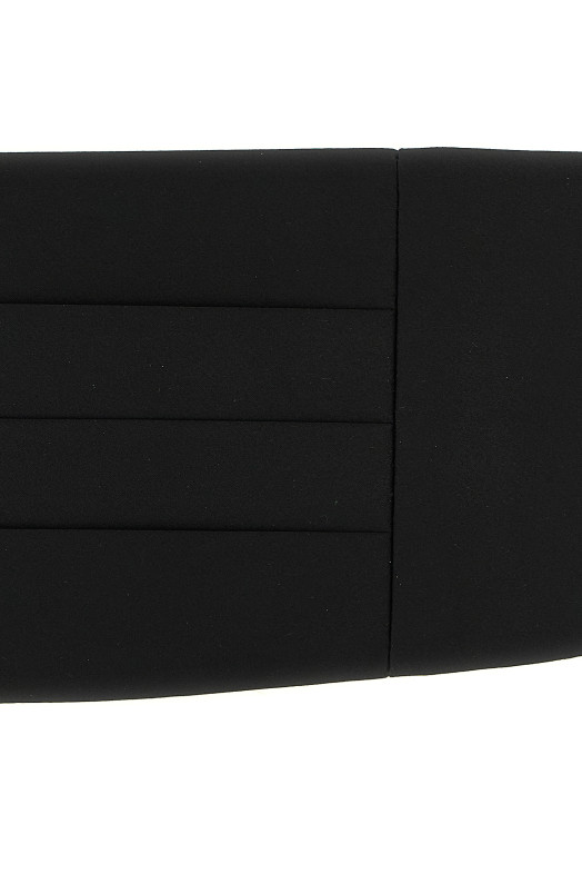 Satin tuxedo headband Black