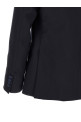 Wool and satin dress Black