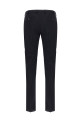 Wool and satin dress Black