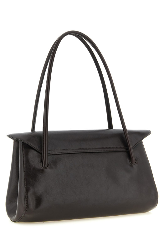 E/W leather shoulder bag Brown