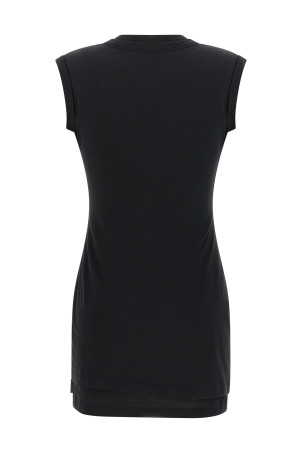 'Twisted bust Layered' dress Black