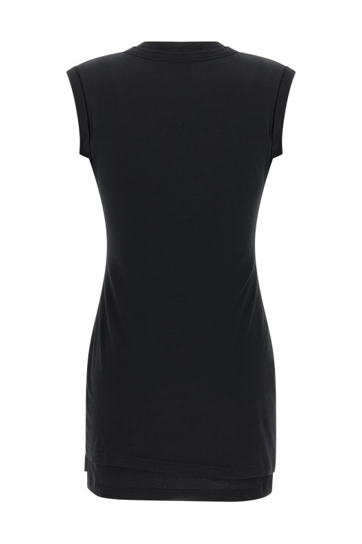 'Twisted bust Layered' dress Black