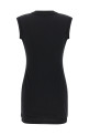'Twisted bust Layered' dress Black