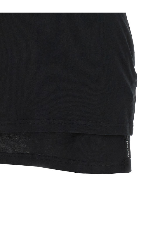 'Twisted bust Layered' dress Black