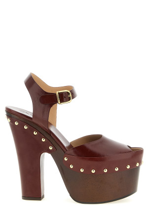 'Meret' clog Bordeaux