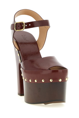 'Meret' clog Bordeaux