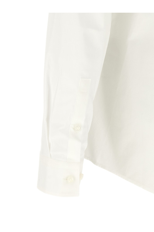 Stretch cotton shirt White