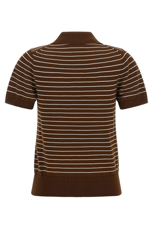 'Aline' polo shirt Brown