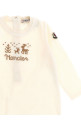 Jumpsuit + cap cross stitch White