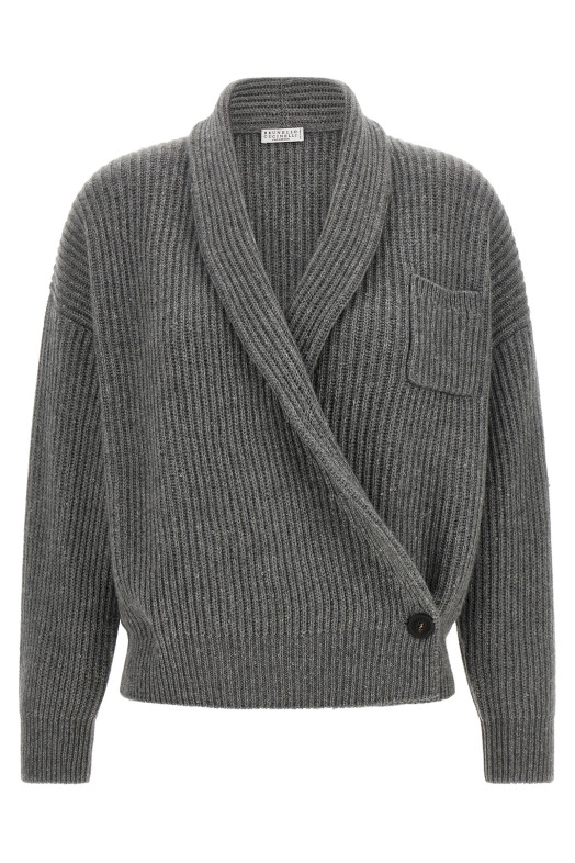 Wrap cardigan Gray