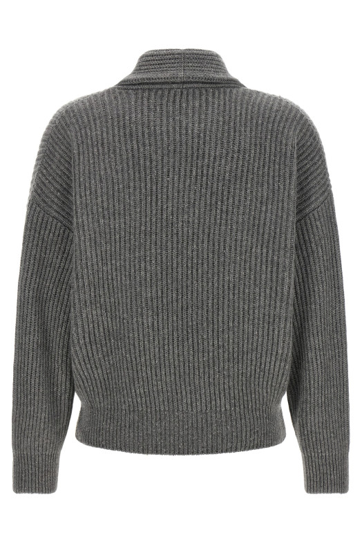 Wrap cardigan Gray