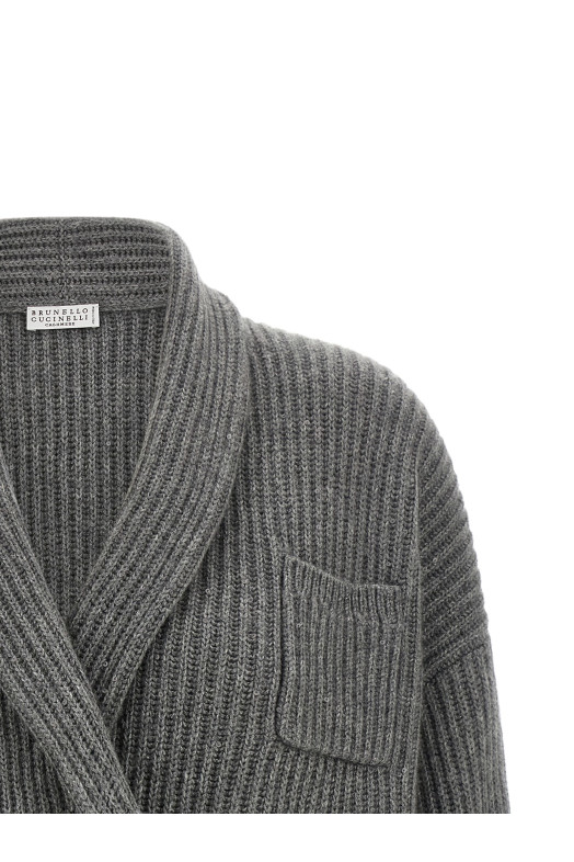 Wrap cardigan Gray