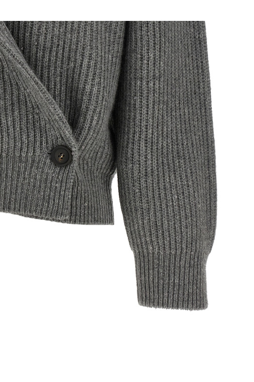 Wrap cardigan Gray